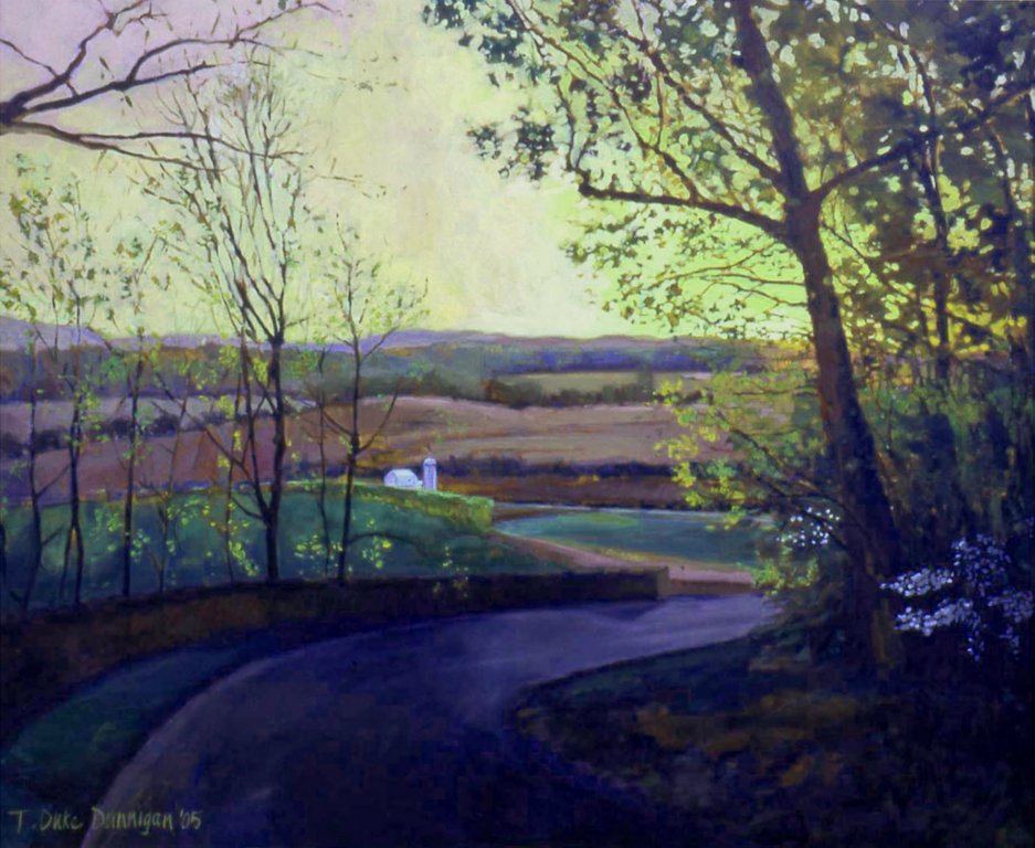 View from Archwood24" x 36"Oil on canvas