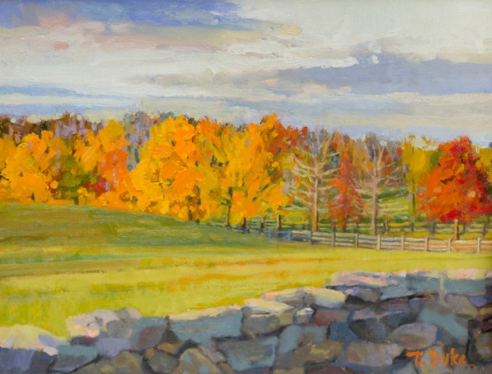 Foliage and Field Stone9" x 12"Oil on linen