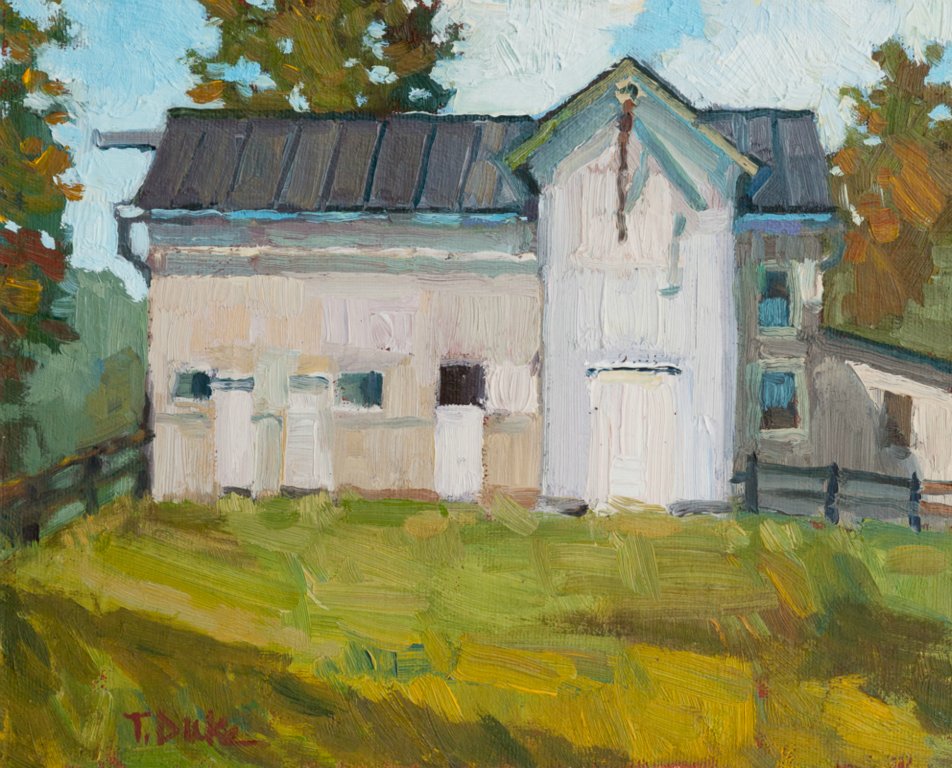 White Barn, Mid-Morning8" x 10"Oil on canvas