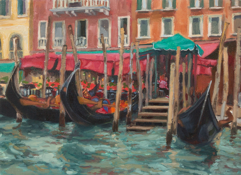 Gondolas for Hire9" x 12"Oil on canvas