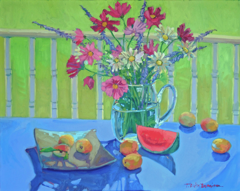 Fruit Cocktails on the Porch24" x 30"Oil on canvas